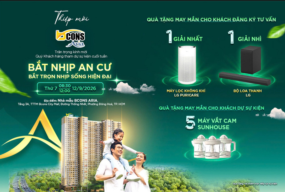 Sự kiện cuối tuần Bcons Aria